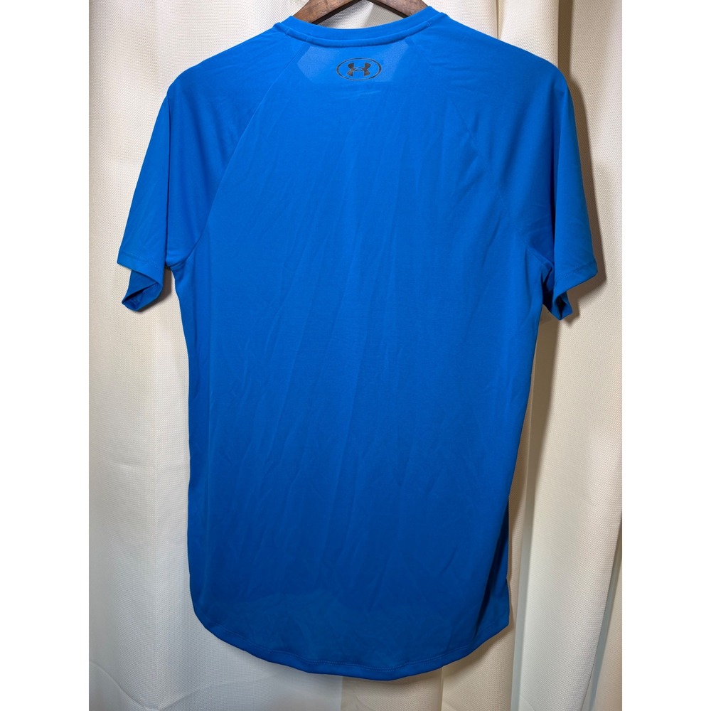 Under Armour Mens Tech Tee Blue Short Sleeve Performance T-Shirt Small S - Picture 4 of 4
